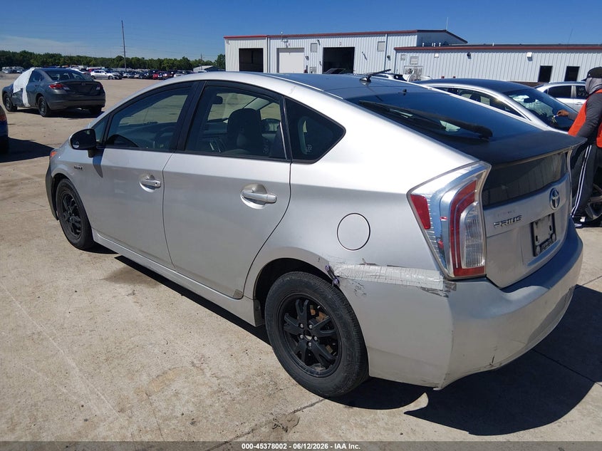 2013 Toyota Prius VIN JTDKN3DU7D5555822 IAAI salvage auction — NORMAL WEAR, Clear (New York), sold $975 on 2026-07-21 (photo 3)