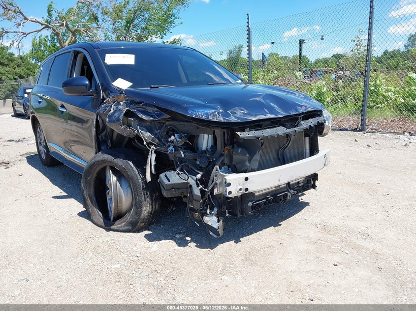 2015 Infiniti Qx60 VIN 5N1AL0MMXFC548096 IAAI salvage auction — FRONT END, Salvage Title, sold $500 on 2026-07-28 (photo 6)