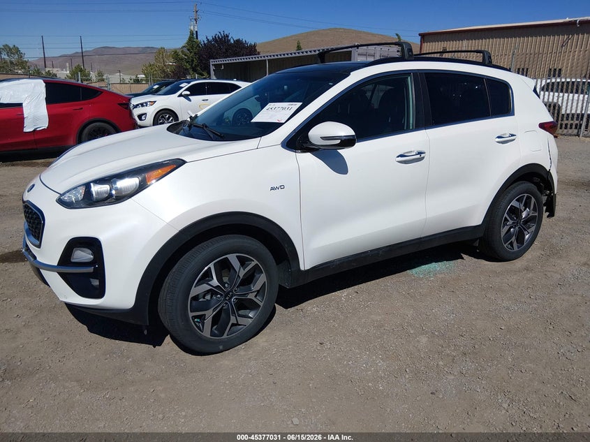 2022 Kia Sportage VIN KNDPNCAC4N7983483 IAAI salvage auction — REAR END, Salvage Title, sold $5,300 on 2026-07-31 (photo 2)