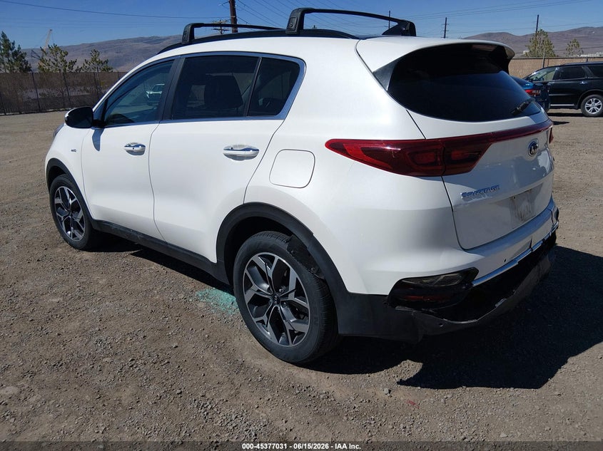 2022 Kia Sportage VIN KNDPNCAC4N7983483 IAAI salvage auction — REAR END, Salvage Title, sold $5,300 on 2026-07-31 (photo 3)