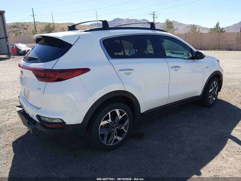 2022 Kia Sportage VIN KNDPNCAC4N7983483 IAAI salvage auction — REAR END, Salvage Title, sold $5,300 on 2026-07-31 (photo 4)