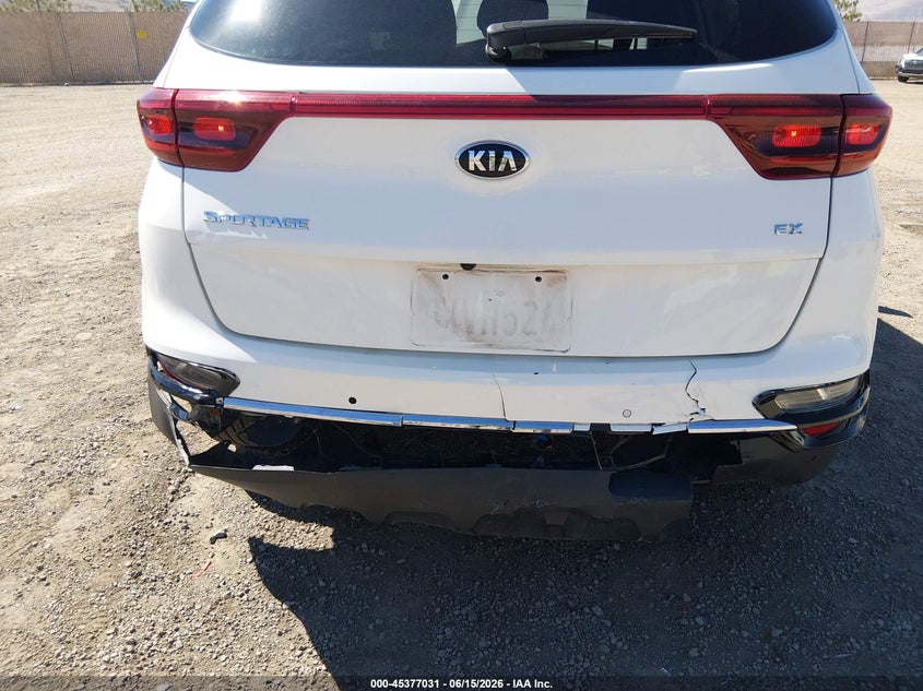2022 Kia Sportage VIN KNDPNCAC4N7983483 IAAI salvage auction — REAR END, Salvage Title, sold $5,300 on 2026-07-31 (photo 6)