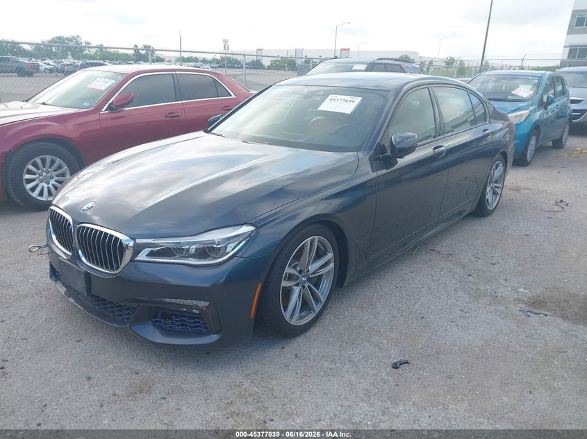 2017 BMW 7er VIN WBA7F2C32HG422771 IAAI salvage auction — ENGINE DAMAGE, Original (Texas), sold $4,750 on 2026-09-07 (photo 2)