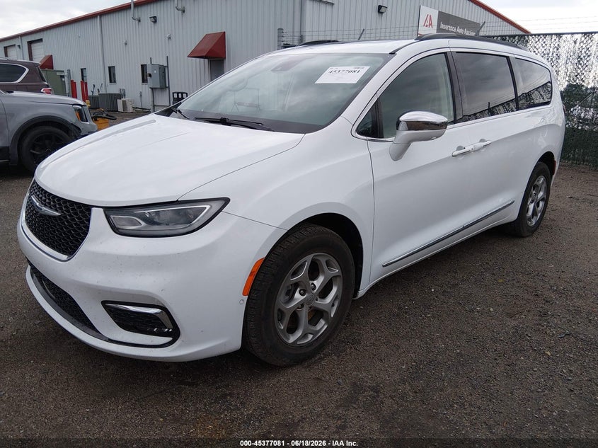 2022 Chrysler Pacifica VIN 2C4RC3GG5NR180432 IAAI salvage auction — HAIL, Salvage (Kansas), sold $9,950 on 2026-07-10 (photo 2)