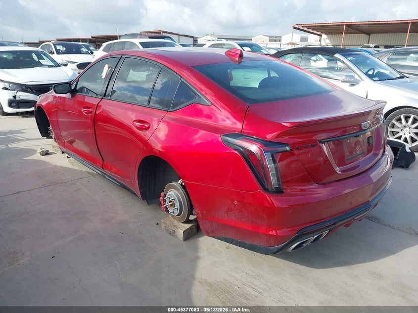 2024 Cadillac Ct5-v VIN 1G6DR5RW1R0132549 IAAI salvage auction — HAIL, Original (Texas), sold $15,300 on 2026-08-26 (photo 3)