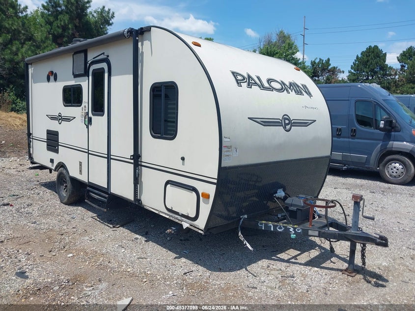2016 Palomino Palomini VIN 4X4TPAT14GN047039 IAAI salvage auction — SIDE, Salvage (Indiana), sold $750 on 2026-07-21 (photo 1)