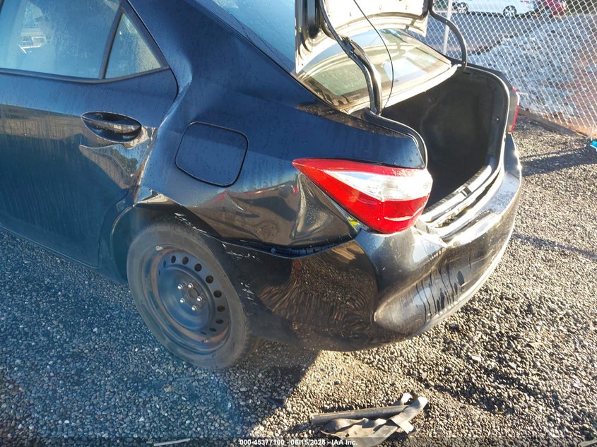 2015 Toyota Corolla VIN 5YFBURHE9FP344295 IAAI salvage auction — LEFT REAR, Salvage (North Carolina), sold $2,250 on 2026-07-07 (photo 6)