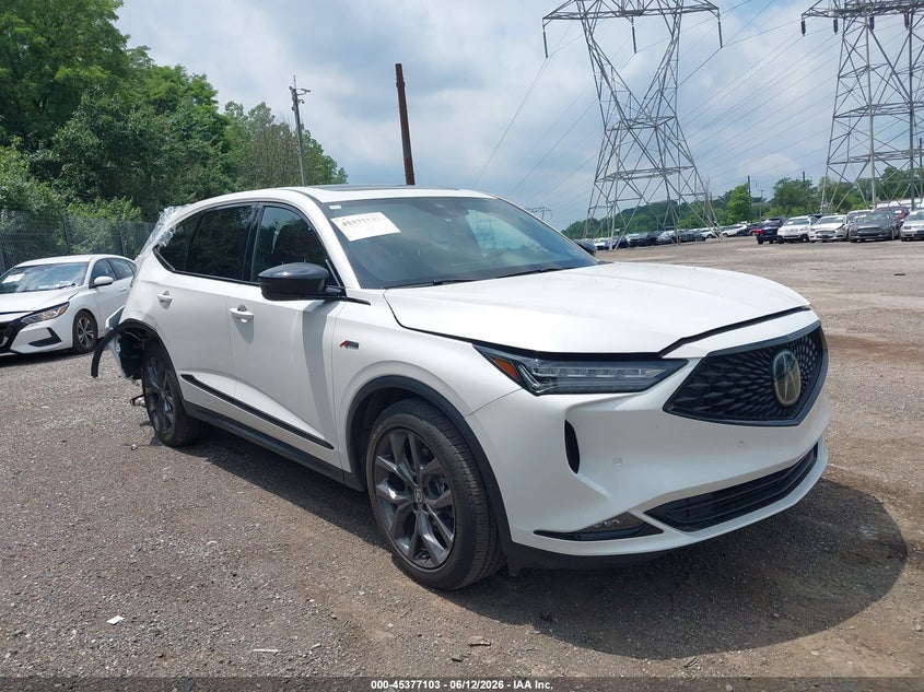 2023 Acura Mdx VIN 5J8YE1H01PL022744 IAAI salvage auction — REAR END, Salvage Title, sold $11,000 on 2026-07-24 (photo 1)