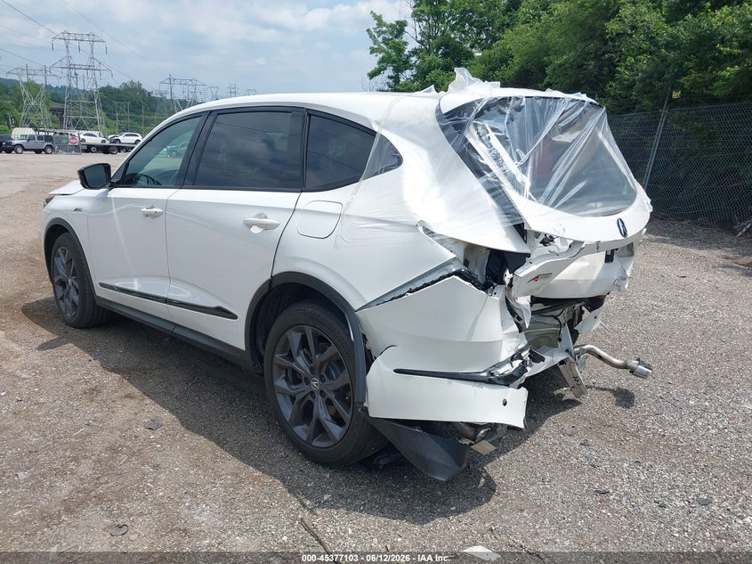 2023 Acura Mdx VIN 5J8YE1H01PL022744 IAAI salvage auction — REAR END, Salvage Title, sold $11,000 on 2026-07-24 (photo 3)