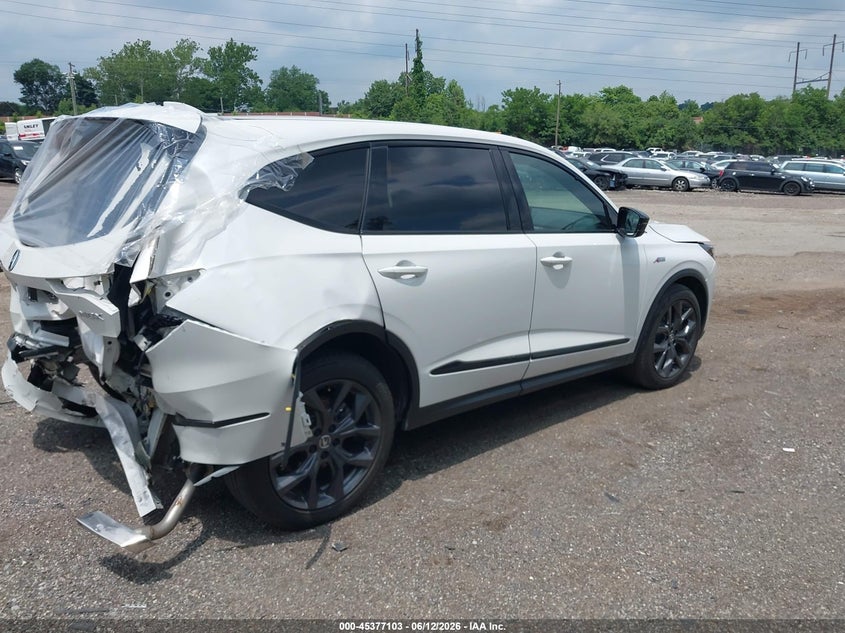 2023 Acura Mdx VIN 5J8YE1H01PL022744 IAAI salvage auction — REAR END, Salvage Title, sold $11,000 on 2026-07-24 (photo 4)