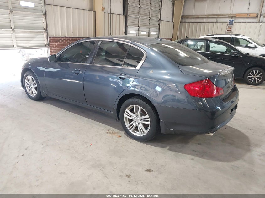 2011 Infiniti G VIN JN1CV6AR3BM402141 IAAI salvage auction — NORMAL WEAR, Salvage Rebuilt (North Carolina), sold $500 on 2026-07-16 (photo 3)