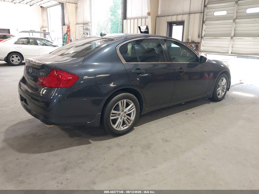 2011 Infiniti G VIN JN1CV6AR3BM402141 IAAI salvage auction — NORMAL WEAR, Salvage Rebuilt (North Carolina), sold $500 on 2026-07-16 (photo 4)