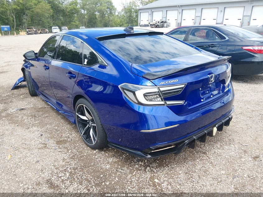 2021 Honda Accord VIN 1HGCV1F38MA124587 IAAI salvage auction — FRONT END, Salvage (Indiana), sold $3,750 on 2026-07-25 (photo 3)