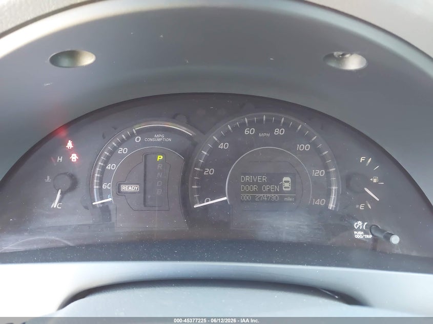 2009 Toyota Camry hybrid VIN JTNBB46K993049482 IAAI salvage auction — REAR END, Bill Of Sale (Washington), sold $875 on 2026-07-08 (photo 7)