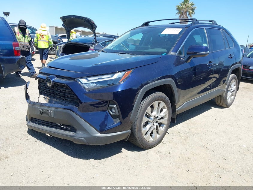 2025 Toyota Rav 4 VIN 2T3C1RFVXSW406593 IAAI salvage auction — RIGHT FRONT, Salvage (California), sold $13,100 on 2026-07-29 (photo 2)