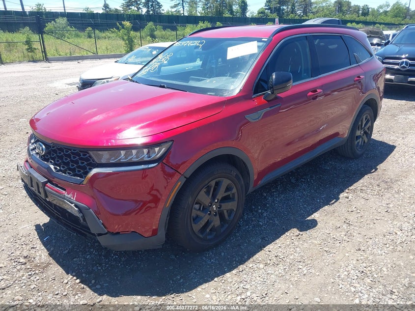 2021 Kia Sorento VIN 5XYRLDLC2MG021573 IAAI salvage auction — FRONT END, Mv-907A (New York), sold $8,025 on 2026-07-28 (photo 2)