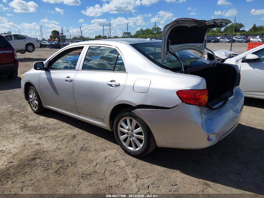 2010 Toyota Corolla VIN JTDBU4EE9A9097334 IAAI salvage auction — RIGHT REAR, Salvage (Illinois), sold $1,525 on 2026-07-22 (photo 3)