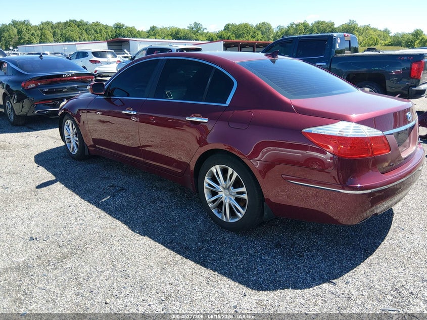 2010 Hyundai Genesis VIN KMHGC4DE0AU099489 IAAI salvage auction — FRONT END, Salvage - Greater Than 75% (Maryland), sold $675 on 2026-07-16 (photo 3)