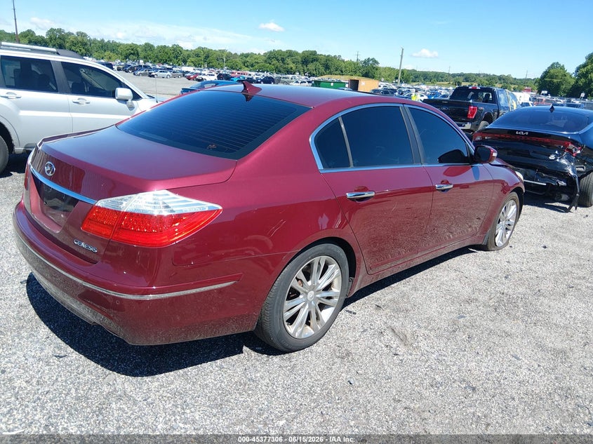 2010 Hyundai Genesis VIN KMHGC4DE0AU099489 IAAI salvage auction — FRONT END, Salvage - Greater Than 75% (Maryland), sold $675 on 2026-07-16 (photo 4)