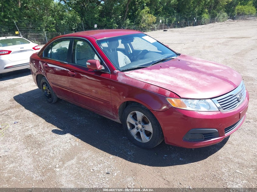 2009 Kia Optima VIN KNAGE228595359260 IAAI salvage auction — LEFT & RIGHT, Salvage (Indiana), sold $450 on 2026-07-22 (photo 1)