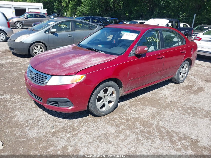 2009 Kia Optima VIN KNAGE228595359260 IAAI salvage auction — LEFT & RIGHT, Salvage (Indiana), sold $450 on 2026-07-22 (photo 2)