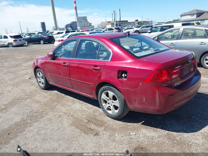 2009 Kia Optima VIN KNAGE228595359260 IAAI salvage auction — LEFT & RIGHT, Salvage (Indiana), sold $450 on 2026-07-22 (photo 3)