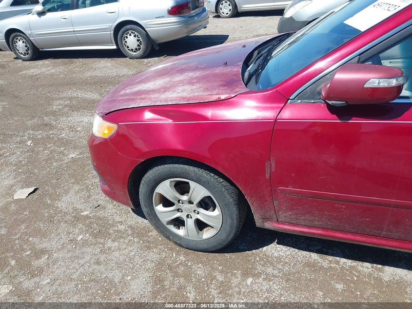 2009 Kia Optima VIN KNAGE228595359260 IAAI salvage auction — LEFT & RIGHT, Salvage (Indiana), sold $450 on 2026-07-22 (photo 6)