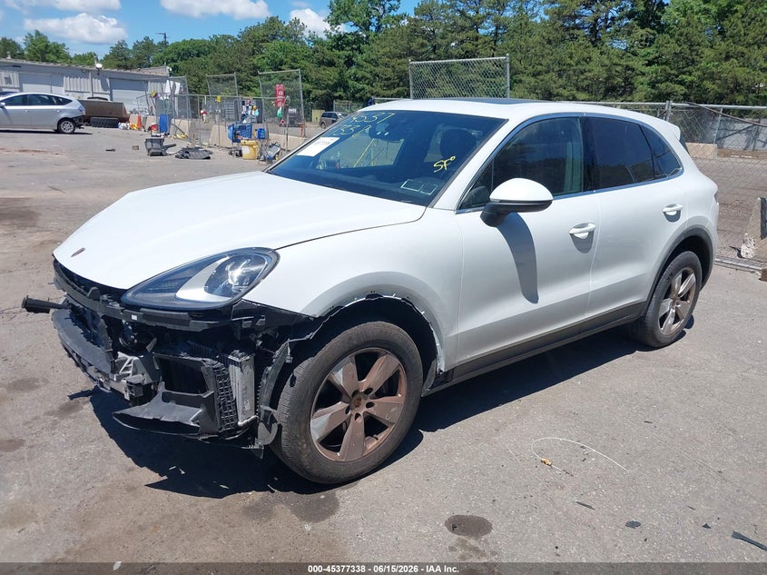 2022 Porsche Cayenne VIN WP1AA2AY4NDA04231 IAAI salvage auction — LEFT FRONT, Mv-907A (New York), sold $21,100 on 2026-07-26 (photo 2)