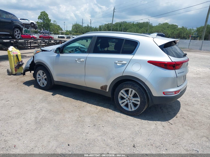 2017 Kia Sportage VIN KNDPM3AC2H7080014 IAAI salvage auction — FRONT END, Rebuildable (Florida), sold $1,800 on 2026-07-07 (photo 3)
