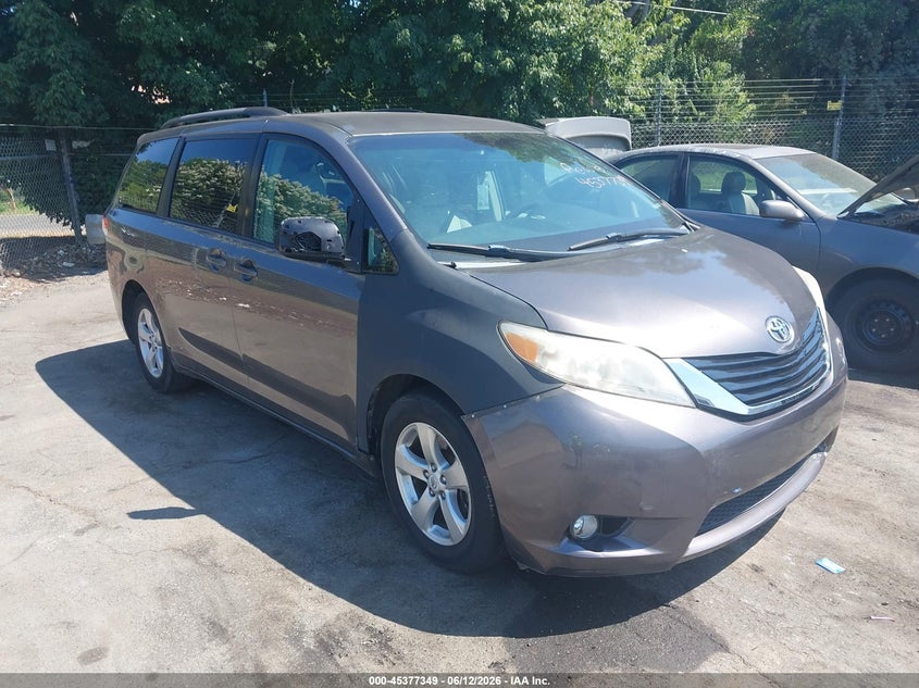 2012 Toyota Sienna VIN 5TDKK3DC9CS188978 IAAI salvage auction — NORMAL WEAR, Clear (North Carolina), sold $2,150 on 2026-07-16 (photo 1)