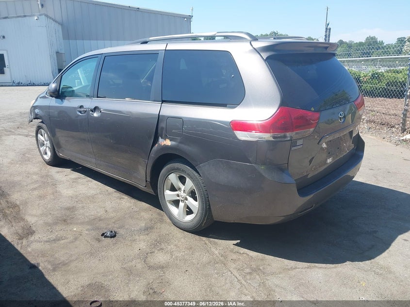 2012 Toyota Sienna VIN 5TDKK3DC9CS188978 IAAI salvage auction — NORMAL WEAR, Clear (North Carolina), sold $2,150 on 2026-07-16 (photo 3)