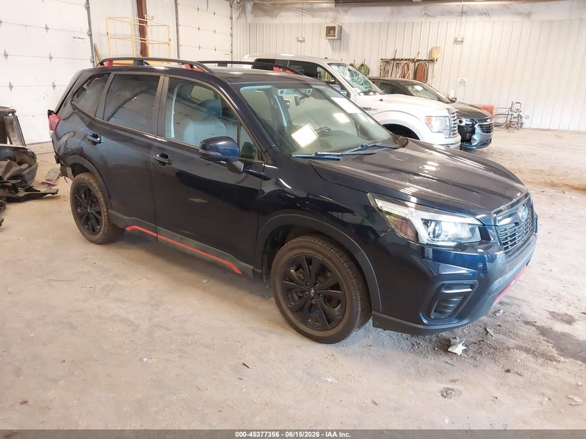 2019 Subaru Forester VIN JF2SKAKC2KH550418 IAAI salvage auction — REAR END, Clear (Michigan), sold $5,025 on 2026-07-14 (photo 1)