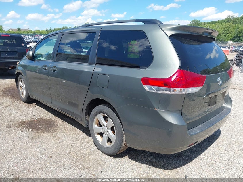 2013 Toyota Sienna VIN 5TDKK3DCXDS358217 IAAI salvage auction — FRONT END, Salvage (Illinois), sold $2,150 on 2026-07-22 (photo 3)