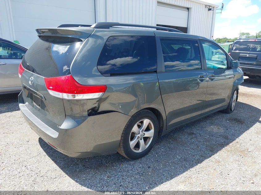 2013 Toyota Sienna VIN 5TDKK3DCXDS358217 IAAI salvage auction — FRONT END, Salvage (Illinois), sold $2,150 on 2026-07-22 (photo 4)