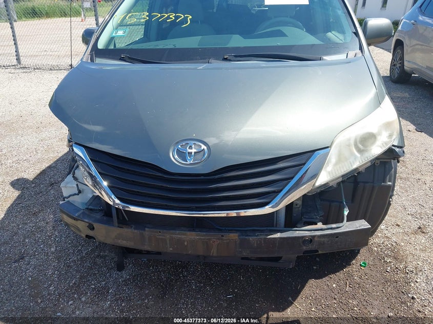 2013 Toyota Sienna VIN 5TDKK3DCXDS358217 IAAI salvage auction — FRONT END, Salvage (Illinois), sold $2,150 on 2026-07-22 (photo 6)