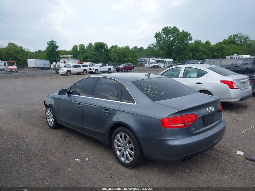 2012 Audi A4 VIN WAUBFAFL1CN015593 IAAI salvage auction — FRONT END, Salvage (Virginia), sold $225 on 2026-09-16 (photo 3)