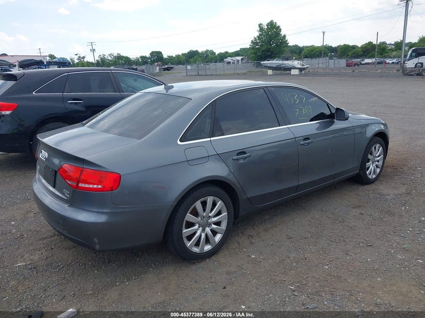 2012 Audi A4 VIN WAUBFAFL1CN015593 IAAI salvage auction — FRONT END, Salvage (Virginia), sold $225 on 2026-09-16 (photo 4)
