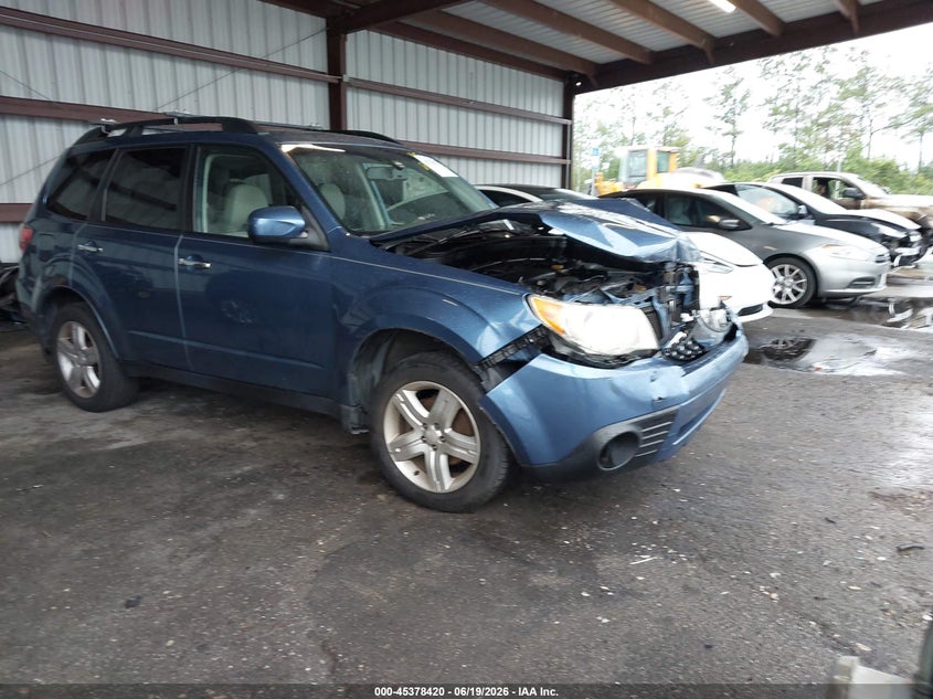 2010 Subaru Forester VIN JF2SH6CC2AH750661 IAAI salvage auction — FRONT END, Rebuildable (Florida), sold $600 on 2026-07-07 (photo 1)