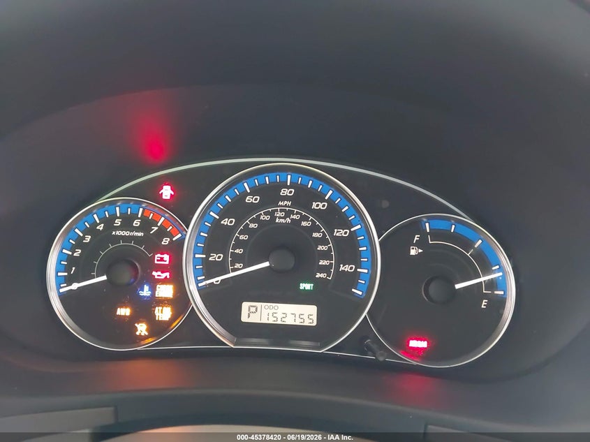 2010 Subaru Forester VIN JF2SH6CC2AH750661 IAAI salvage auction — FRONT END, Rebuildable (Florida), sold $600 on 2026-07-07 (photo 7)