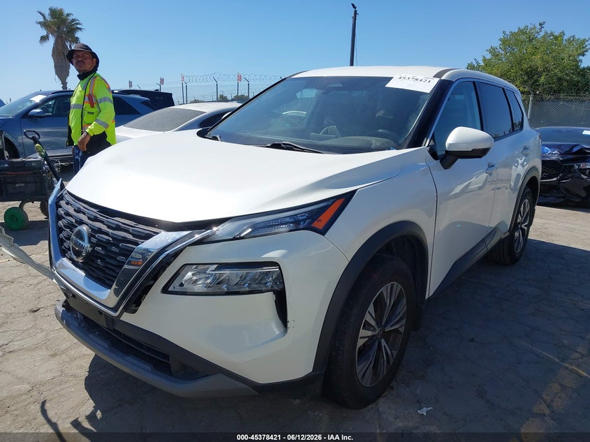 2021 Nissan Rogue VIN JN8AT3BA1MW014984 IAAI salvage auction — RIGHT FRONT, Salvage Title, sold $4,200 on 2026-07-22 (photo 2)