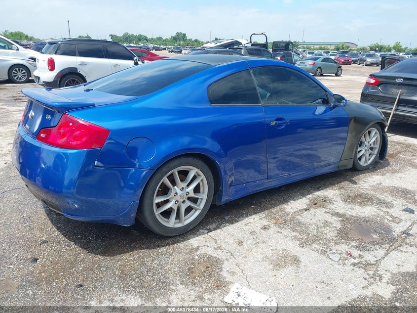 2006 Infiniti G35 VIN JNKCV54E66M711686 IAAI salvage auction — NORMAL WEAR, Original (Texas), sold $325 on 2026-07-29 (photo 4)