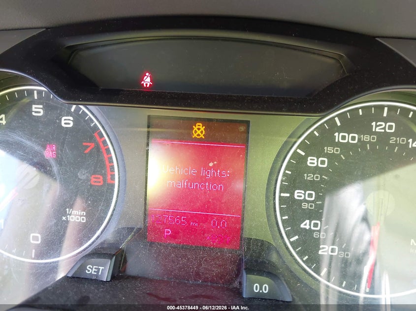 2011 Audi A4 VIN WAUAFAFL8BN038492 IAAI salvage auction — FRONT END, Clear (Montana), sold $300 on 2026-07-28 (photo 7)