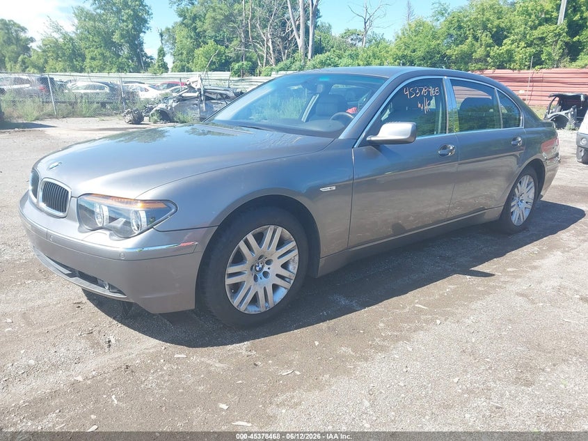 2003 BMW 7er VIN WBAGN63433DR12505 IAAI salvage auction — RIGHT SIDE, Clear (Michigan), sold $650 on 2026-07-09 (photo 2)