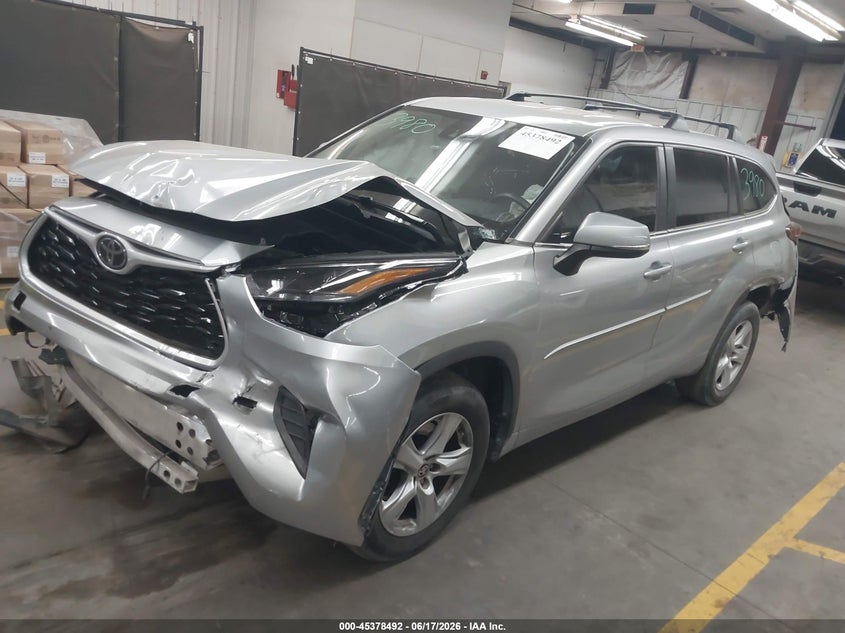 2023 Toyota Highlander VIN 5TDKDRAH3PS517239 IAAI salvage auction — FRONT END, Salvage (Arizona), sold $7,300 on 2026-07-28 (photo 2)