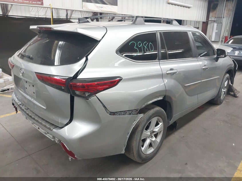 2023 Toyota Highlander VIN 5TDKDRAH3PS517239 IAAI salvage auction — FRONT END, Salvage (Arizona), sold $7,300 on 2026-07-28 (photo 4)