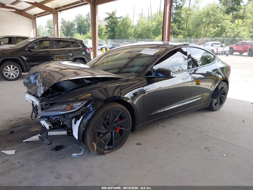 2026 Tesla Model 3 VIN 5YJ3E1ETXTF181640 IAAI salvage auction — FRONT END, Bill Of Sale (Washington), sold $10,800 on 2026-07-09 (photo 2)