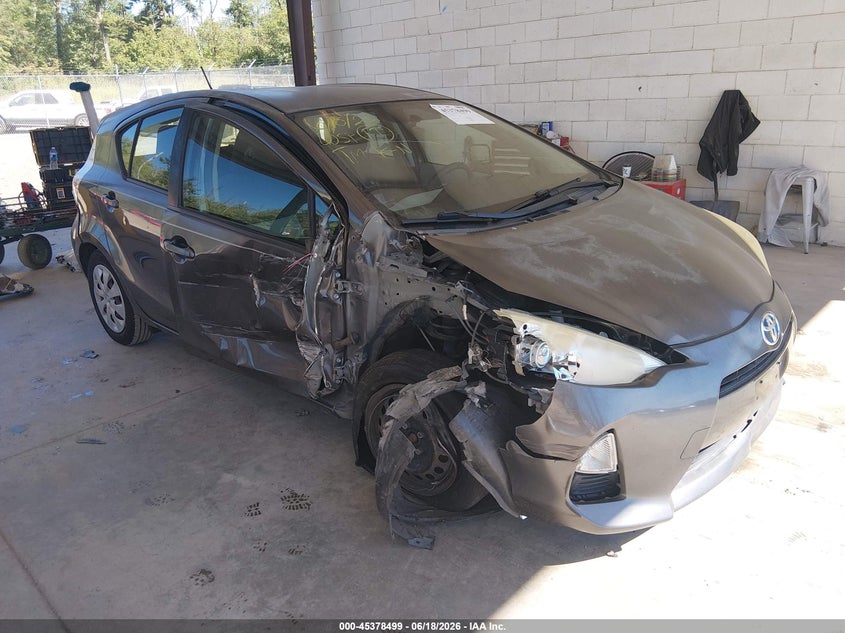 2012 Toyota Prius c VIN JTDKDTB31C1022982 IAAI salvage auction — RIGHT FRONT, Bill Of Sale (Washington), sold $825 on 2026-07-16 (photo 1)