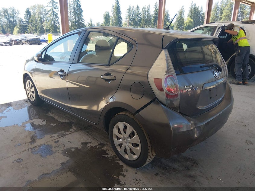 2012 Toyota Prius c VIN JTDKDTB31C1022982 IAAI salvage auction — RIGHT FRONT, Bill Of Sale (Washington), sold $825 on 2026-07-16 (photo 3)
