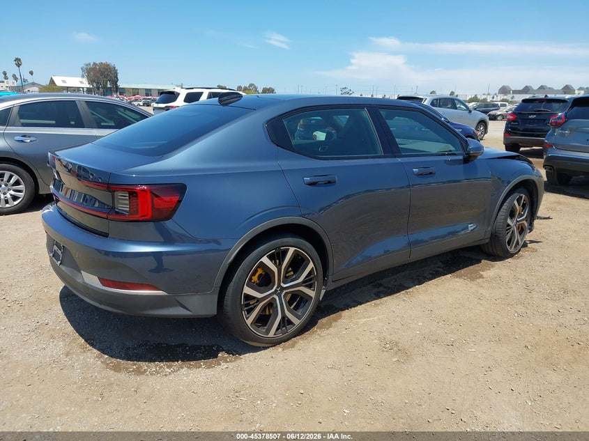2021 Polestar 2 VIN LPSED3KA4ML006320 IAAI salvage auction — RIGHT FRONT, Salvage Title, sold $7,200 on 2026-09-27 (photo 4)