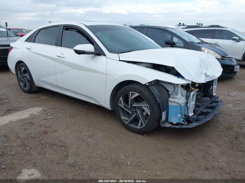 2024 Hyundai Elantra VIN KMHLP4DG5RU743004 IAAI salvage auction — FRONT END, Salvage Title, sold $7,000 on 2026-08-26 (photo 1)